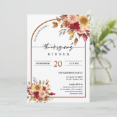 紅葉ボホアーチサンクスギビングディナーパーティー 招待状 (スタンド正面)