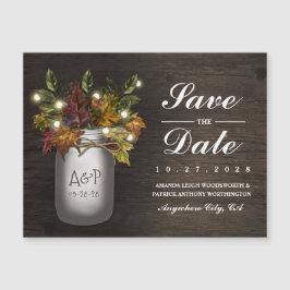 紅葉メイスンジャーセーブザデートマグネット マグネット招待状