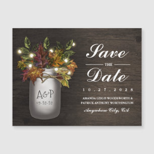 紅葉メイスンジャーセーブザデートマグネット マグネット招待状