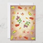 紅葉メイスンジャー素朴バースデーパーティー 招待状 (裏面)