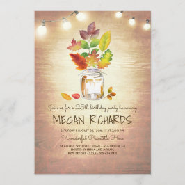 紅葉メイスンジャー素朴バースデーパーティー 招待状