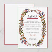 紅葉メニューカード 招待状 (正面/裏面)