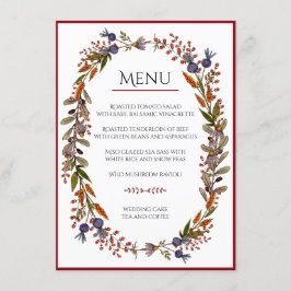 紅葉メニューカード 招待状