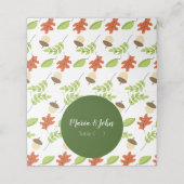 紅葉モダンアコーンパターンリハーサル プレイスカード (外部開封)