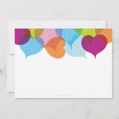 紅葉モダンブライダルシャワー招待 招待状 (裏面)