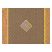 紅葉モダンモノグラム水玉模様 テーブルクロス (正面(横))