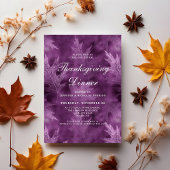 紅葉モダン感謝祭ディナー 招待状