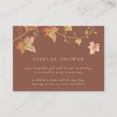 紅葉モダン秋ディスプレイシャワー エンクロージャーカード (正面)