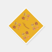 紅葉モダン紅葉紙ディナーナップ スタンダードカクテルナプキン (角)