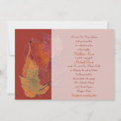 紅葉モノグラムの結婚式招待状2 招待状 (裏面)