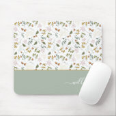 紅葉モノグラム名モダン マウスパッド (マウス)