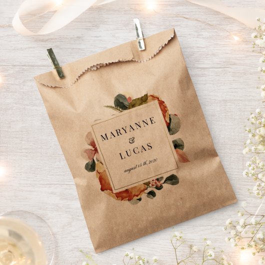 紅葉モノグラム感謝してい君 フェイバーバッグ (クリップ留めされた状態)