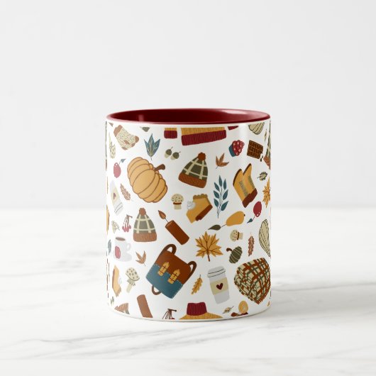 紅葉ユニークズオータムカボチャ ツートーンマグカップ (中央)