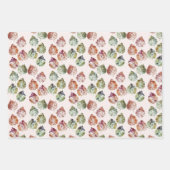 紅葉ラッピング紙フラットシートセット3 ラッピングペーパーシート (正面)