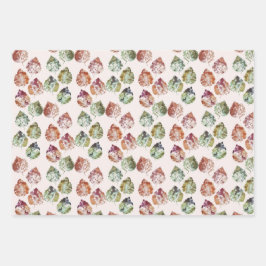 紅葉ラッピング紙フラットシートセット3 ラッピングペーパーシート