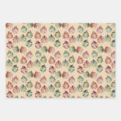 紅葉ラッピング紙フラットシートセット3 ラッピングペーパーシート (正面)