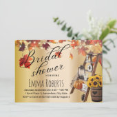 紅葉ラブラダー金ゴールドブライダルシャワー 招待状 (スタンド正面)