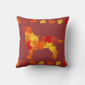 紅葉ラブラドールレトリエバーシルエットB クッション (裏面)