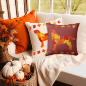 紅葉ラブラドールレトリエバーシルエットB クッション