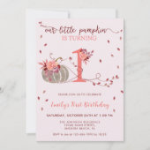 紅葉リトルカンプキンファースト誕生日 招待状 (正面)