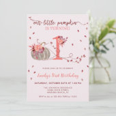 紅葉リトルカンプキンファースト誕生日 招待状 (スタンド正面)