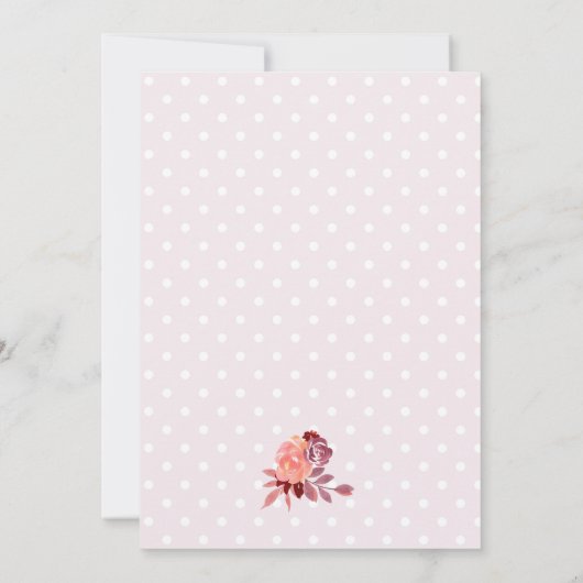 紅葉リトルカンプキンファースト誕生日 招待状 (裏面)