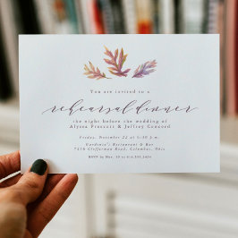 紅葉リハーサルのディナーの招待 案内状