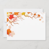 紅葉リハーサルディナー招待状autm2 招待状 (裏面)