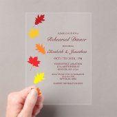 紅葉リハーサルディナー アクリル招待状 (インサイチュ (ポータブル))
