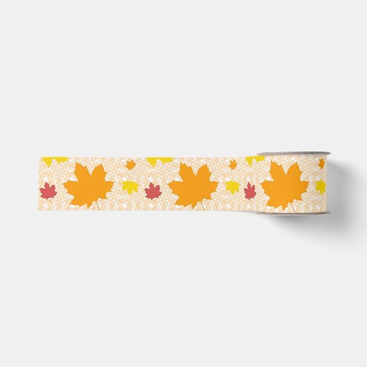 紅葉リボン グログランリボン (正面)