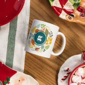 紅葉リースサークル、モノグラカスタムム マグカップ