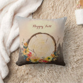 紅葉リースフォレストフォグ クッション (ブランケット)