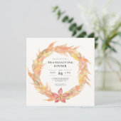 紅葉リース感謝祭ディナー 招待状 (スタンド正面)