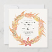 紅葉リース感謝祭ディナー 招待状 (正面)