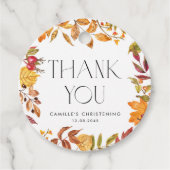 紅葉リース《キリスト教》洗礼式や命名式ありがとう フェイバータグ (正面)