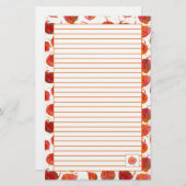 紅葉レタ書ーのラセット線 便箋 (正面/裏面)