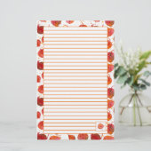 紅葉レタ書ーのラセット線 便箋 (スタンド正面)