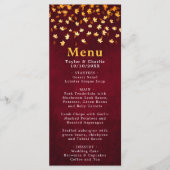 紅葉レッドと金ゴールド結婚ズ メニュー (正面)