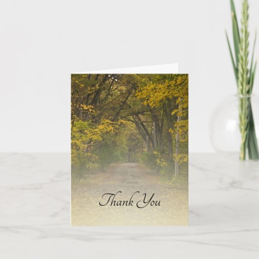 紅葉レーン悔やみや弔慰ありがとう サンキューカード (正面)