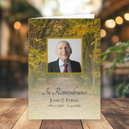 紅葉レーン葬儀サービス折り プログラム