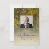 紅葉レーン葬儀メモリアル悔やみや弔慰 サンキューカード (正面)