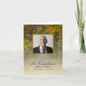 紅葉レーン葬式悔やみや弔慰 サンキューカード (正面)