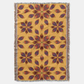 紅葉ロゼット スローブランケット (正面縦)