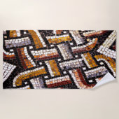 紅葉ローマンモザイク ビーチタオル (正面)