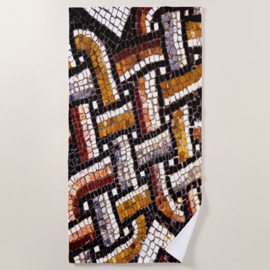紅葉ローマンモザイク ビーチタオル (正面)