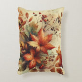 紅葉ヴィンテージ水彩秋色 アクセントクッション (正面(垂直))