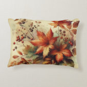 紅葉ヴィンテージ水彩秋色 アクセントクッション (裏面)