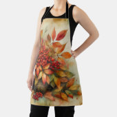 紅葉ヴィンテージ水彩秋色 エプロン (インサイチュ)