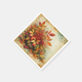 紅葉ヴィンテージ水彩秋色 スタンダードカクテルナプキン (角)