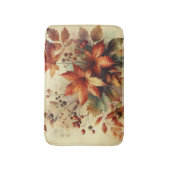 紅葉ヴィンテージ水彩秋色 バスマット (正面縦)